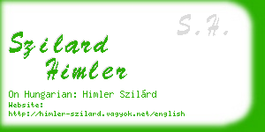 szilard himler business card